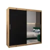 Armoire Tokyo 2 à portes coulissantes H. 200 x L. 200 x P. 62, 2 portes