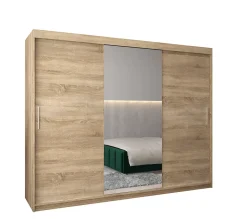 Armoire TOKYO 1 à portes coulissantes H. 200 x L. 250 x P. 62, 3 portes