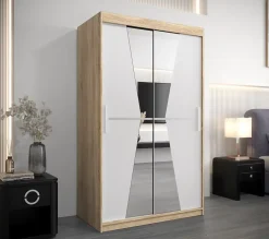 Armoire TOKYO 1 à portes coulissantes H. 200 x L. 120 x P. 62, 2 portes
