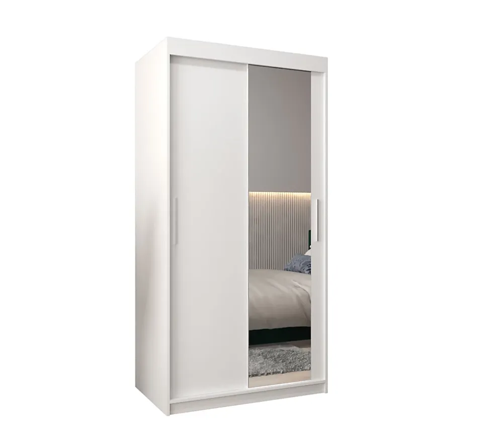 Armoire Tokyo 2 à portes coulissantes H. 200 x L. 100 x P. 62, 2 portes