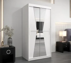 Armoire Tokyo 2 à portes coulissantes H. 200 x L. 100 x P. 62, 2 portes