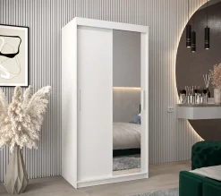 Armoire Tokyo 2 à portes coulissantes H. 200 x L. 100 x P. 62, 2 portes