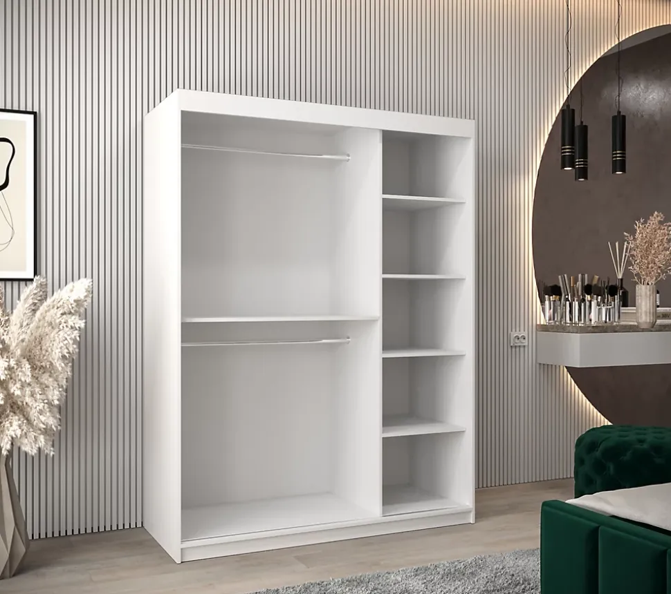 Armoire Tokyo 2 à portes coulissantes H. 200 x L. 150 x P. 62, 2 portes