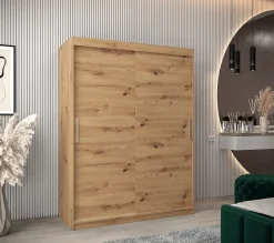 Armoire TOKYO à portes coulissantes H. 200 x L. 150 x P. 62, 2 portes