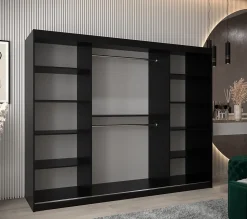 Armoire TOKYO à portes coulissantes H. 200 x L. 250 x P. 62, 3 portes