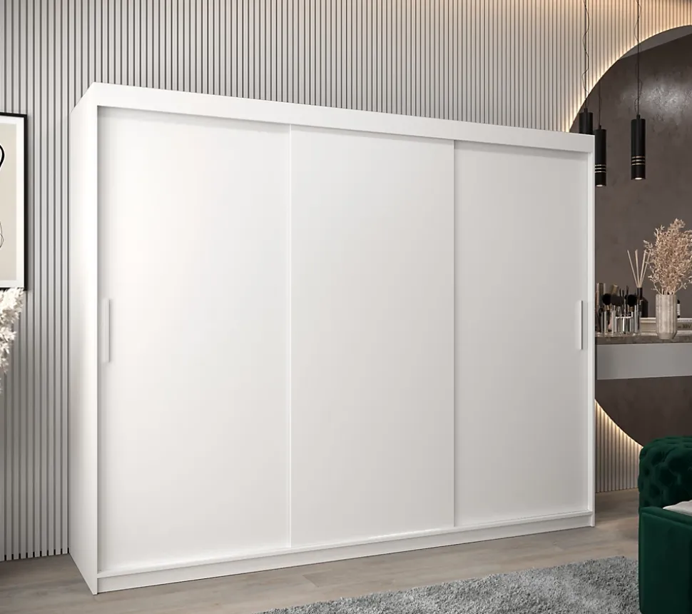 Armoire TOKYO à portes coulissantes H. 200 x L. 250 x P. 62, 3 portes