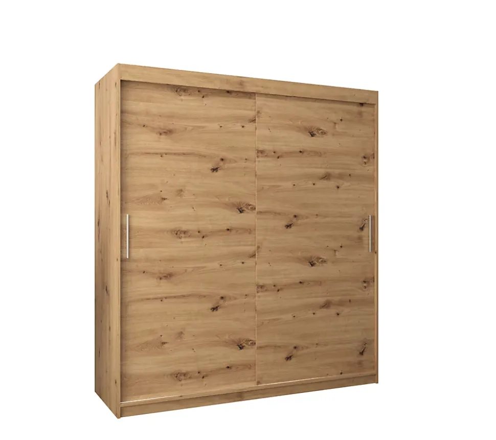 Armoire TOKYO à portes coulissantes H. 200 x L. 180 x P. 62, 2 portes