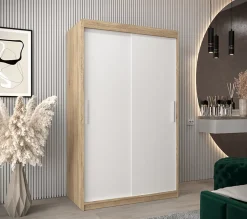 Armoire TOKYO à portes coulissantes H. 200 x L. 120 x P. 62, 2 portes