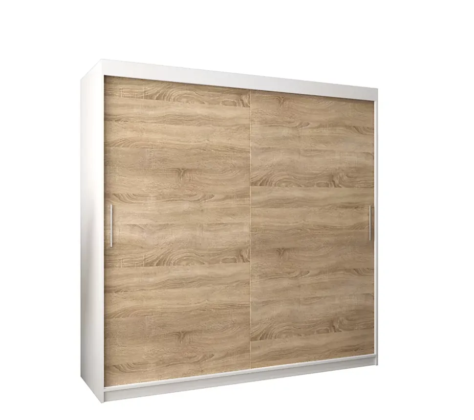 Armoire TOKYO à portes coulissantes H. 200 x L. 200 x P. 62, 2 portes