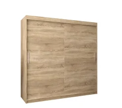 Armoire TOKYO à portes coulissantes H. 200 x L. 200 x P. 62, 2 portes