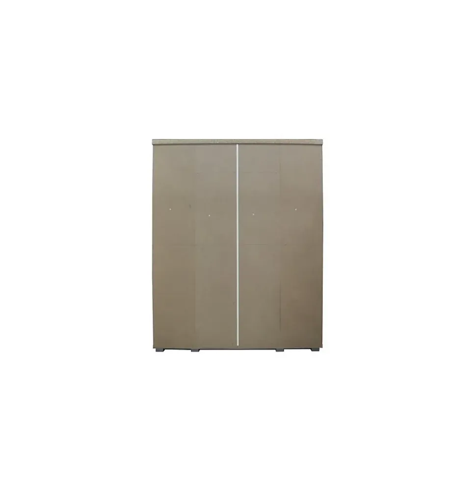 Armoire TOM 4 portes Blanc L160 x H183 cm Penderie intégrée