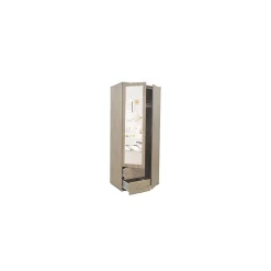 Armoire TOM 2 portes Chene Sonoma Avec miroir L80 x H185 cm