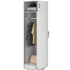Armoire une porte avec tringle 50 cm FRAME noir