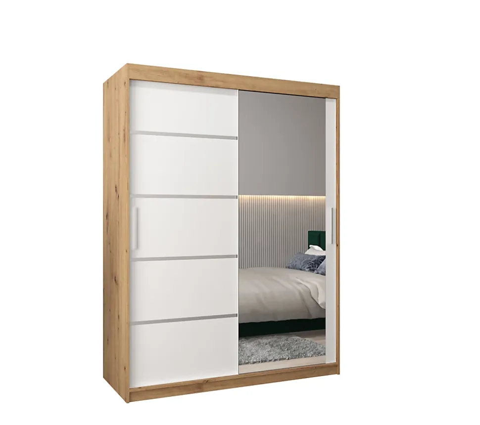 Armoire Verona 2 a portes coulissantes H. 200 x L. 150 x P. 62 2 portes