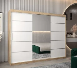 Armoire Verona 2 a portes coulissantes H. 200 x L. 250 x P. 62 3 portes
