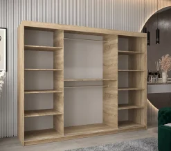 Armoire Verona 2 a portes coulissantes H. 200 x L. 250 x P. 62 3 portes
