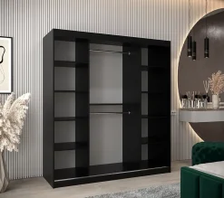 Armoire Verona 4 a portes coulissantes H. 200 x L. 180 x P. 62 2 portes