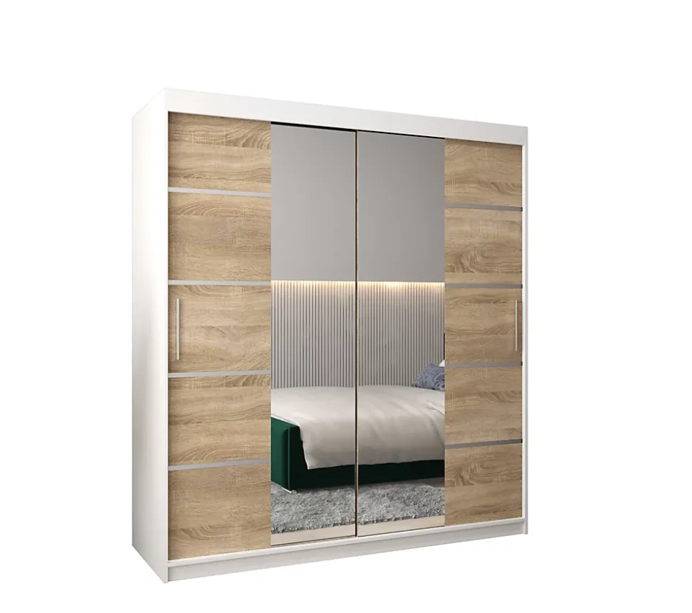 Armoire Verona 4 a portes coulissantes H. 200 x L. 180 x P. 62 2 portes