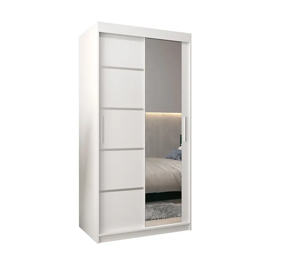 Armoire Verona 2 a portes coulissantes H. 200 x L. 100 x P. 62 2 portes