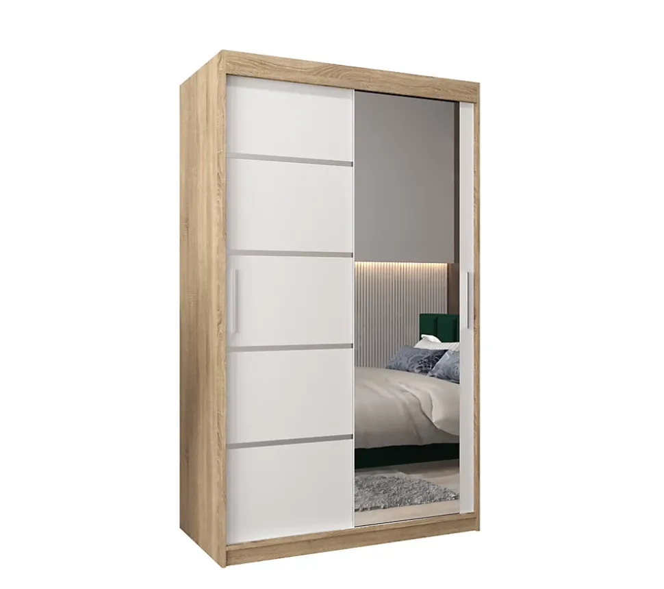 Armoire Verona 2 a portes coulissantes H. 200 x L. 120 x P. 62 2 portes