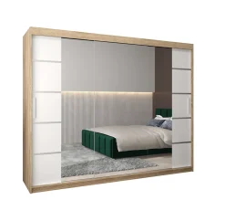 Armoire Verona 4 a portes coulissantes H. 200 x L. 250 x P. 62 3 portes