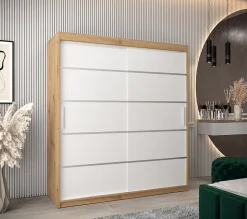 Armoire Verona 1 a portes coulissantes H. 200 x L. 180 x P. 62 2 portes