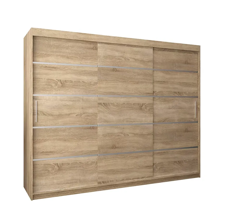 Armoire Verona 1 a portes coulissantes H. 200 x L. 250 x P. 62 3 portes
