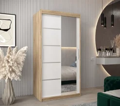 Armoire Verona 2 a portes coulissantes H. 200 x L. 100 x P. 62 2 portes