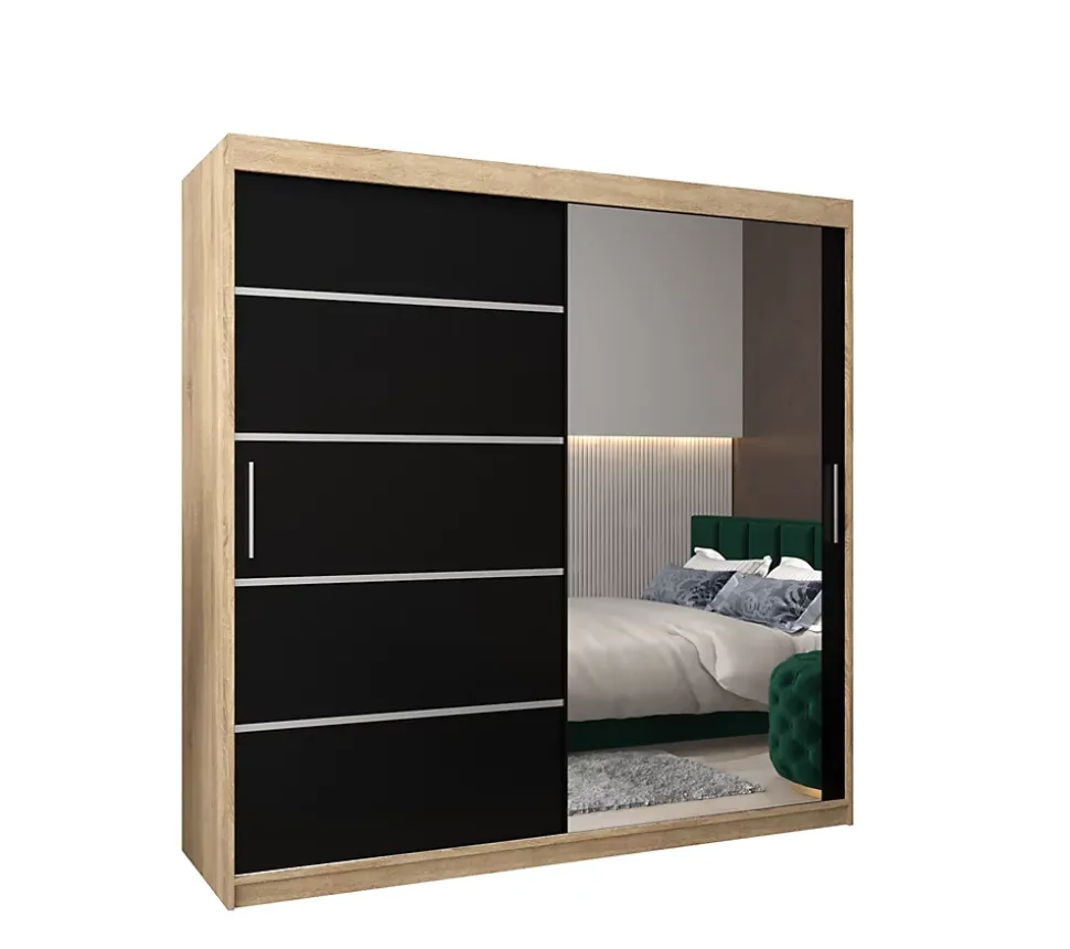 Armoire Verona 2 a portes coulissantes H. 200 x L. 200 x P. 62 2 portes