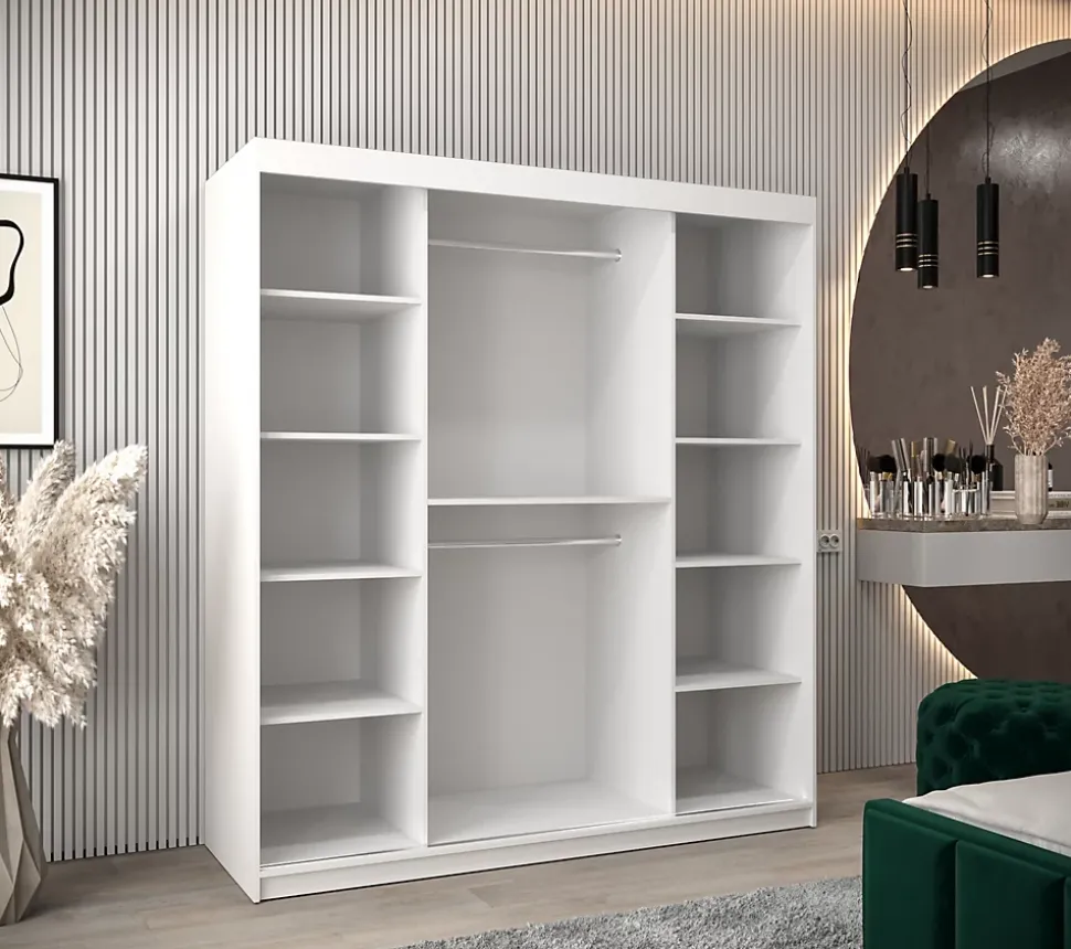 Armoire Verona 4 a portes coulissantes H. 200 x L. 180 x P. 62 2 portes