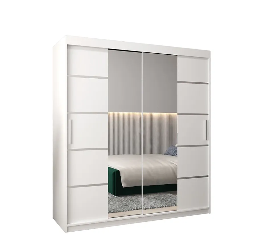 Armoire Verona 4 a portes coulissantes H. 200 x L. 180 x P. 62 2 portes