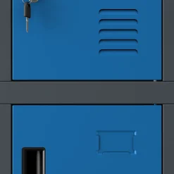 Armoire vestiaire à casiers ROBERT 1360 x 1720 x 450 mm bleu