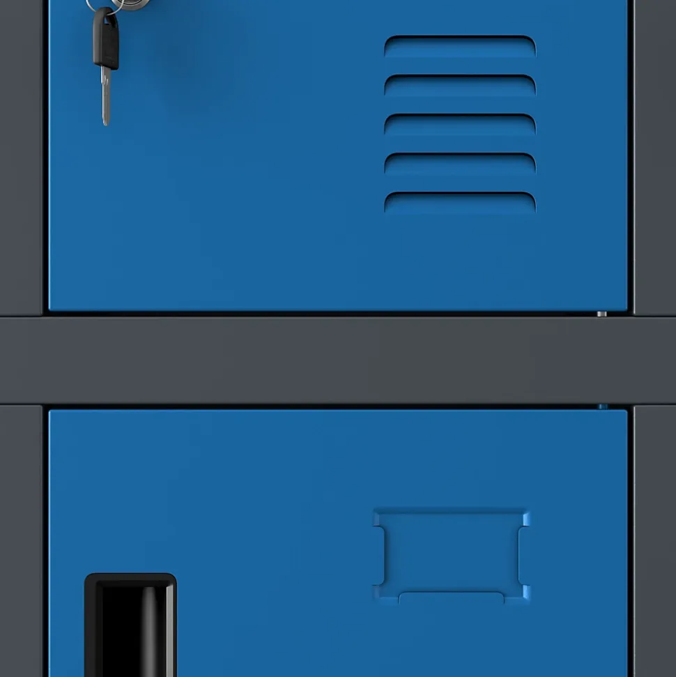 Armoire vestiaire à casiers ROBERT 1360 x 1720 x 450 mm bleu