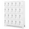 Armoire vestiaire à casiers ROBERT 1360 x 1720 x 450 mm blanc
