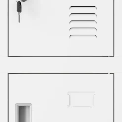 Armoire vestiaire à casiers ROBERT 1360 x 1720 x 450 mm blanc