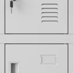 Armoire vestiaire à casiers ROBERT 1360 x 1720 x 450 mm gris