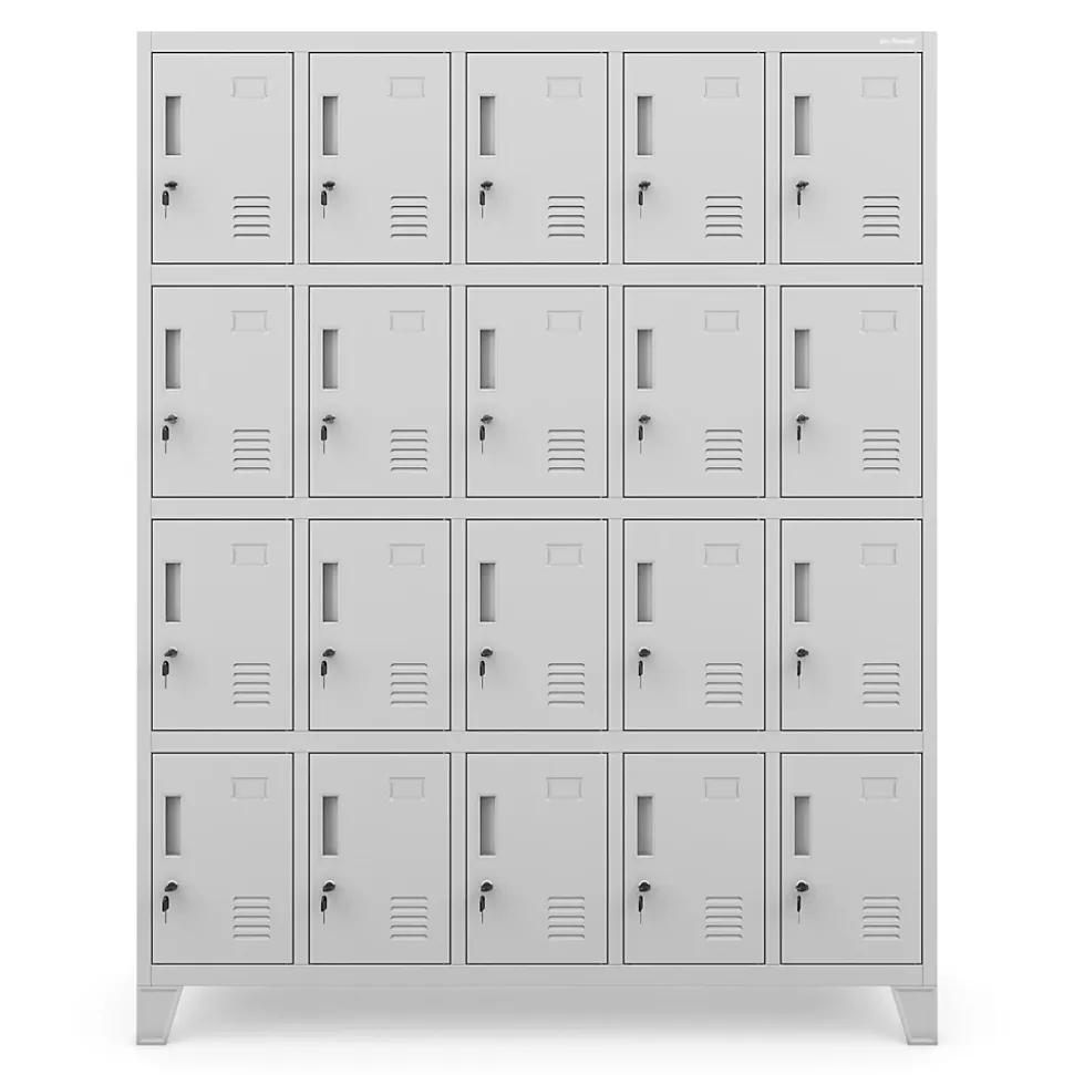 Armoire vestiaire à casiers ROBERT 1360 x 1720 x 450 mm gris