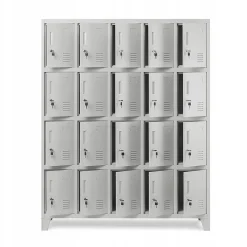Armoire vestiaire à casiers ROBERT 1360 x 1720 x 450 mm gris
