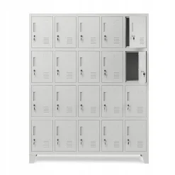 Armoire vestiaire à casiers ROBERT 1360 x 1720 x 450 mm gris