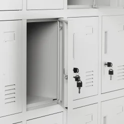 Armoire vestiaire à casiers ROBERT 1360 x 1720 x 450 mm gris