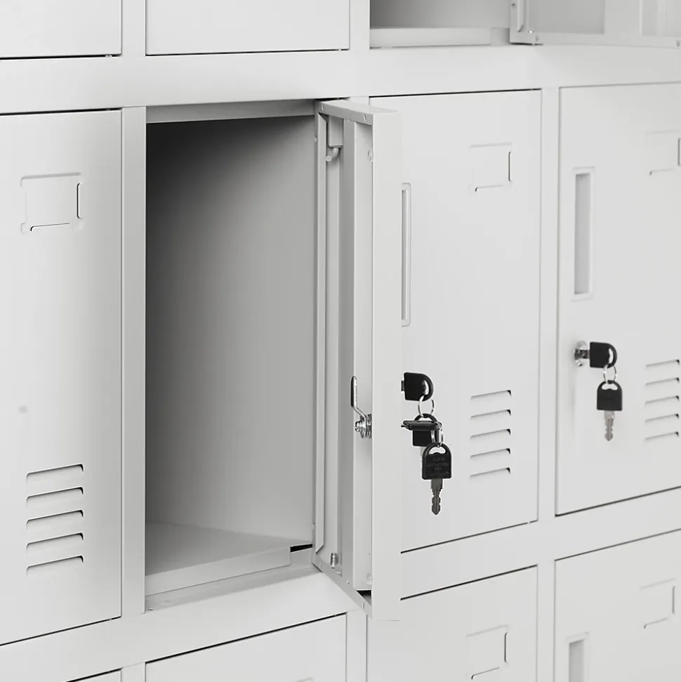 Armoire vestiaire à casiers ROBERT 1360 x 1720 x 450 mm gris