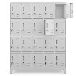 Armoire vestiaire à casiers ROBERT 1360 x 1720 x 450 mm gris
