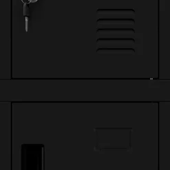 Armoire vestiaire à casiers ROBERT 1360 x 1720 x 450 mm noir