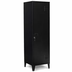Armoire vestiaire ESTER 1 porte métal noir design industriel