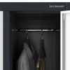 Armoire vestiaire pour vêtements de travail, 10 portes BARTEK, 900 x 1850 x 500 mm, blanc anthracite