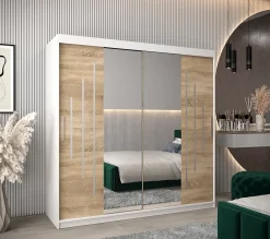 Armoire York 1 a portes coulissantes H. 200 x L. 200 x P. 62 2 portes