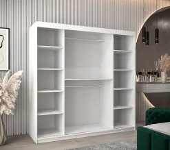 Armoire York 1 a portes coulissantes H. 200 x L. 200 x P. 62 2 portes