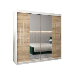 Armoire York 1 a portes coulissantes H. 200 x L. 200 x P. 62 2 portes