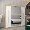 Armoire York 1 a portes coulissantes H. 200 x L. 200 x P. 62 2 portes