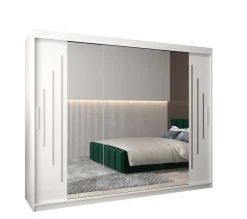 Armoire York 2 a portes coulissantes H. 200 x L. 250 x P. 62 3 portes